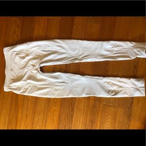 White lululemon size 6 workout pants